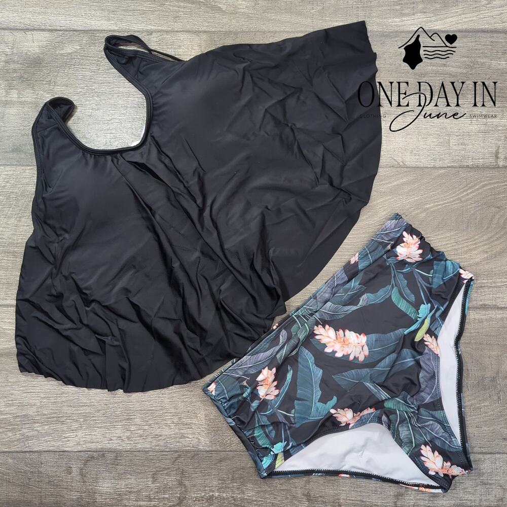 Omkagi High Waist Flounce Bikini Swimsuit Size XL